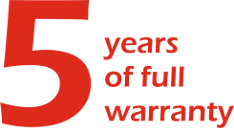 5 years warranty for NESTEC's products