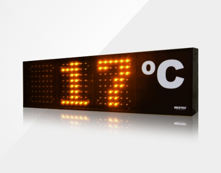 Thermometer with large LED screen